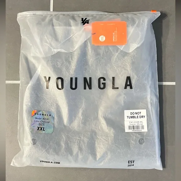 YoungLA 2141, Soft AF No Cuff Sweats, Charcoal, Size XXL, NWT - Picture 2 of 7